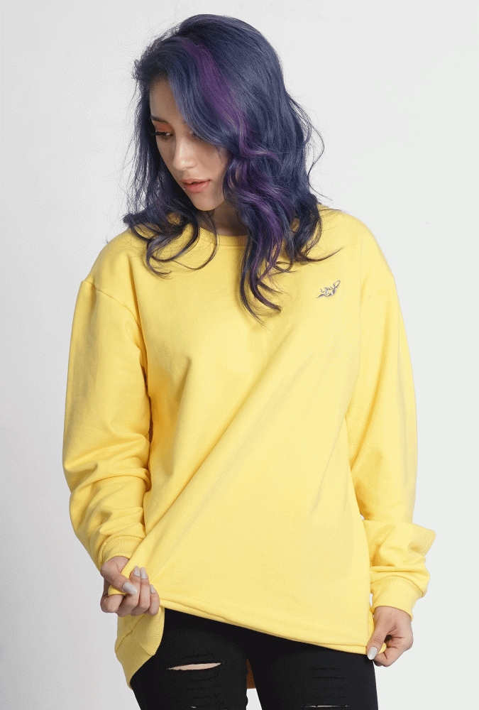 Golden Culture Autumn  Girl Sweatshirt (Yellow)